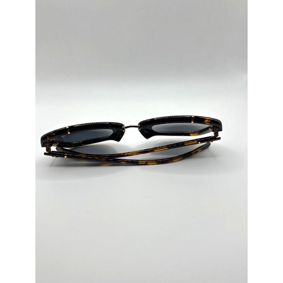 Tory Burch TY9074U Eleanor Cat-Eye Sunglasses Dark Tortoise/Black - Picture 4 of 12